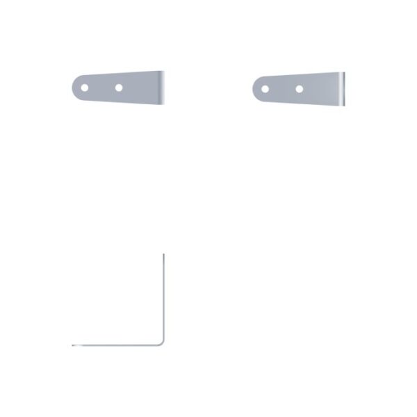 L-Winkel 65x24, 4-Loch Ø5mm, Zinc – Bild 3