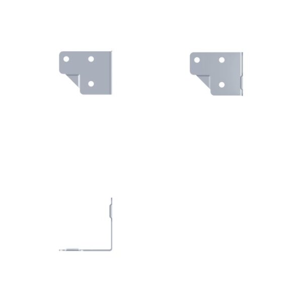 L-Winkel 51,5x42, 30mm gestuft, 6-Loch Ø5mm, Zinc – Bild 2
