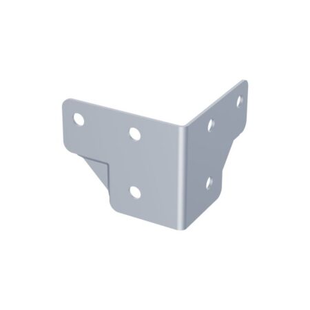 L-Winkel 51,5 mm x 42 mm, 30 mm gestuft, 6-Loch Ø 5 mm, Zink