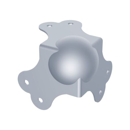 Kugelecke, groß, mit 2,5 mm Radius