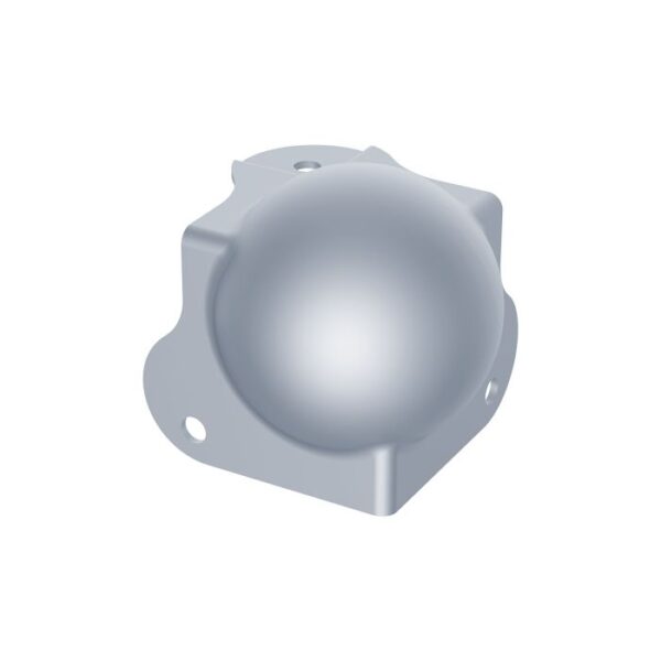 Kugelecke, mit 30 mm Versatz an einem Bein und 1,5 mm Radius