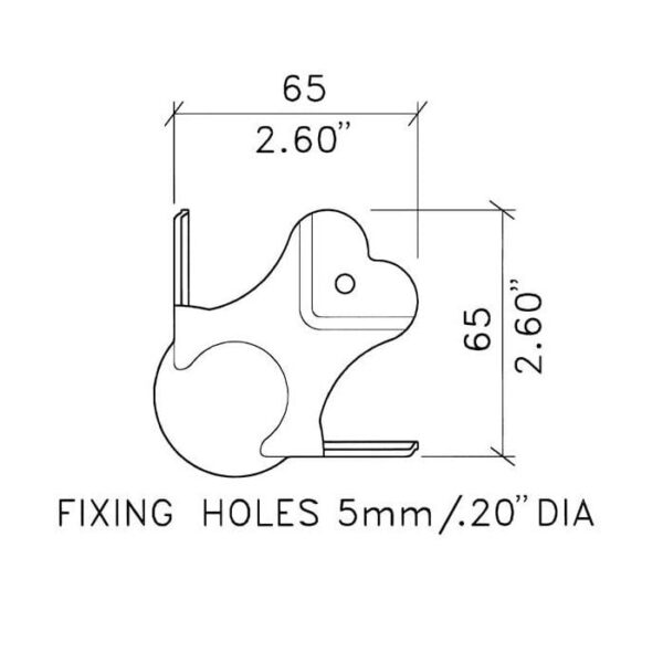 Kugelecke, mit 30mm Offset und 4 mm Radius – Bild 2