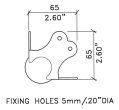 Kugelecke, mit 30mm Offset und 3 mm Radius