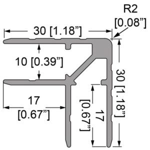 Casemaker 10mm, 30x30x1,5, L=4000mm