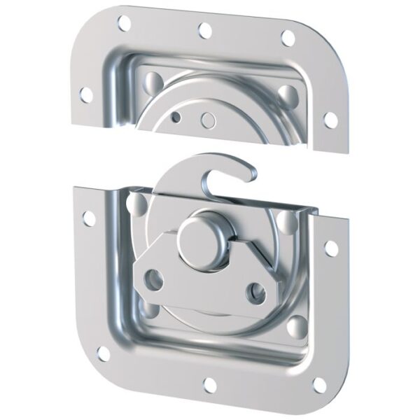 Drehriegel-Verschluss in Einbauschale, Zinc – Bild 3