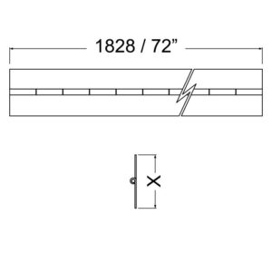 Scharnierband Stahl, 1,83m x 51 x 1,2mm, Zinc