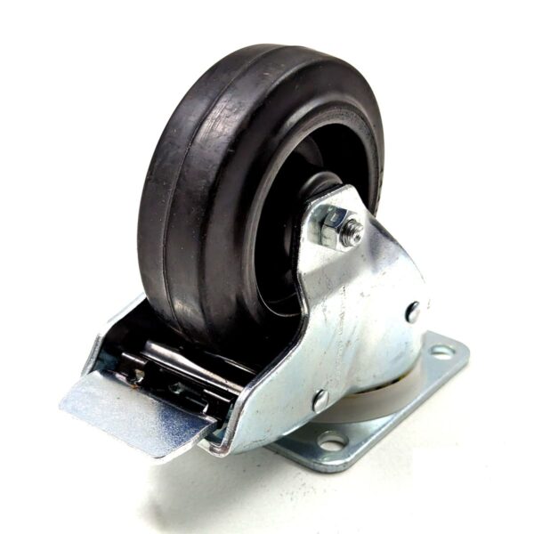 Lenkrolle 80mm, mit Stop, blau, Penn Elcom – Bild 2