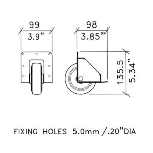 Einbau-Kantenrolle 100mm, Zinc