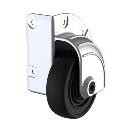 Aufbau-Eckrolle 75 mm, Zink