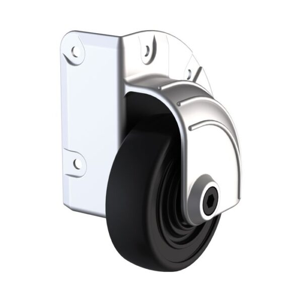 Aufbau-Eckrolle 75mm, Zinc