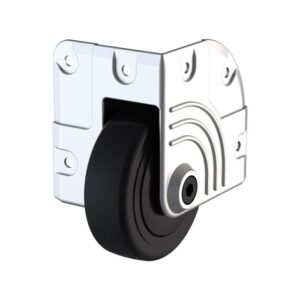Einbau-Eckrolle 75mm, Zinc