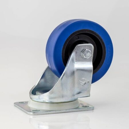 Lenkrolle 100 mm, blau, Rollenbreite 36mm – Bild 4