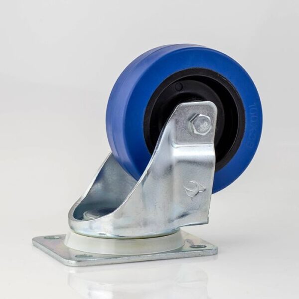 Lenkrolle 100mm, blau, Rollenbreite 36mm – Bild 4