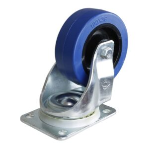 Lenkrolle 100mm, blau, Rollenbreite 36mm