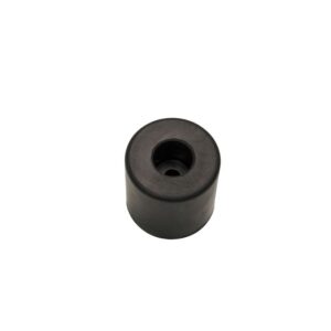 Gummifuß Ø38,1 mm x 38,1 mm, mit Stahleinlage, Schwarz