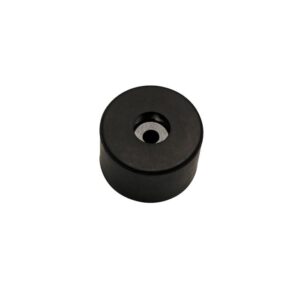 Gummifuß Ø 40 mm x 25,4 mm, mit Stahleinlage, Schwarz